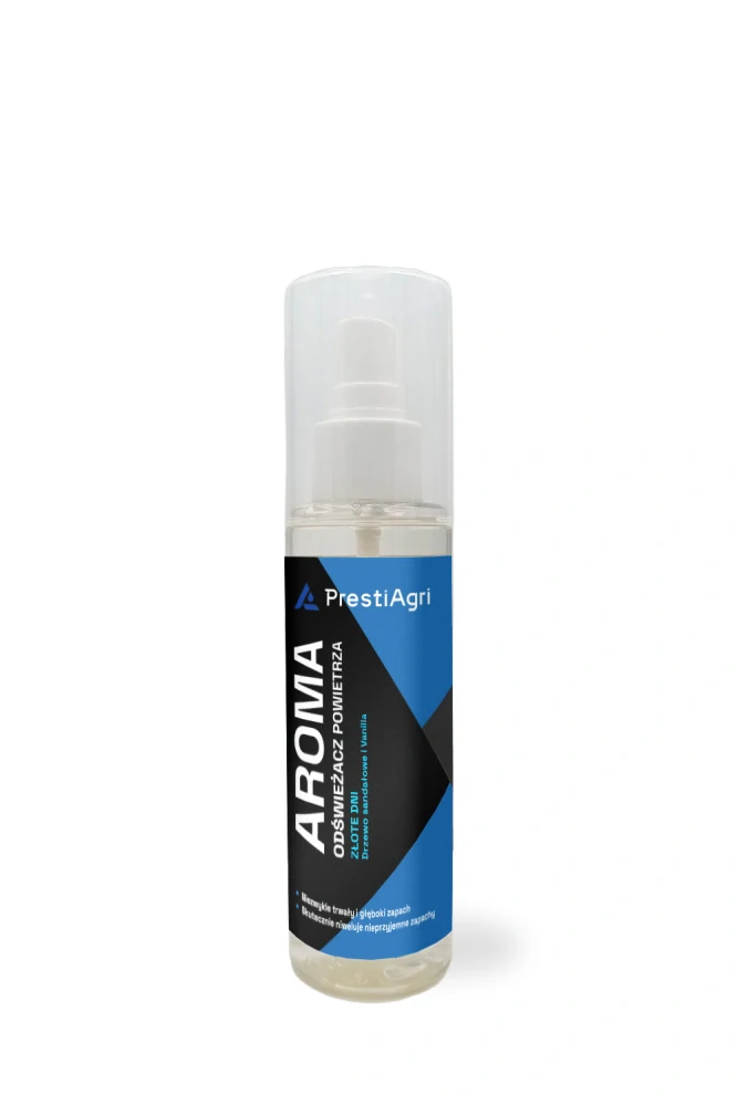 PrestiAgri Čištění a péče o interiér - sada (1x Plastic Cleaner 500 ml, 1x Interior Detailer 500 ml, 1x Fabric Cleaner 500 ml, 1x Nano Glass 500 ml, 1x Black Dressing 500 ml, 1x Aroma Zlaté dny 120 ml)